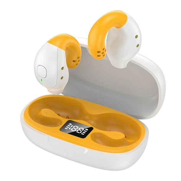 Huesos de Auriculares Bluetooth Inalámbricos Conducen Auriculares Bluetooth, Clip de Oído Inalámbrico, No en el Oído, Auriculares Verdaderamente Indolores