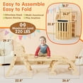 thumbnail image 2 of Pikler Triangle Set 8 in 1 Toddler Toy Indoor Foldable Montessori Climbing Set, 2 of 8