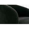 thumbnail image 5 of JAMPOOCA Modern Wool Swivel Barrel Accent Chair, Black, 5 of 9