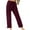 Red-2, variant on Summer Capri Pants for Women, Women's Cotton Linen Button Cropped Pants Ankle Soild Color Trousers with Pockets