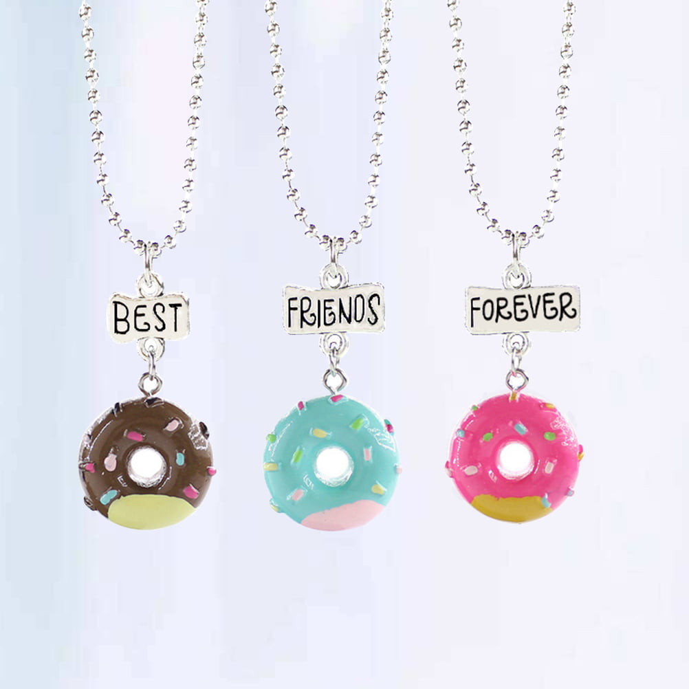4 Best Friends Animal Necklaces, Owl, Penguin, Fox, Wolf, Kids Jewelry –  Namecoins