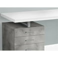 thumbnail image 3 of Pemberly Row Contemporary Wood Reversible Pedestal Computer Desk in Gray, 3 of 5