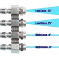 thumbnail image 3 of Jrod Pressure Washer Nozzle, Downstream Nozzle Kit With 4 Way J-rod Tip Holder compatible Soft Wash, 1/4 Inch Quick Connect-B, 3 of 5
