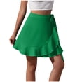 thumbnail image 3 of Sentmoon Skirt Shorts High Waist Womens Mini Skirt Active Solid Color Regular Fit Tennis Skirts for Summer and Hot Weather S-XL, 3 of 8