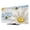 Blue, White, Yellow, variant on TV Cover Indoor, White Daisy Rustic Stretch TV Dust Cover Television Screen Protector, Pastoral Flowers Honeybees Burlap Elastic Polyester Display Covers, Monitor Slipcover for LED LCD TVs 75 Inch