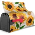 thumbnail image 7 of Vintage Sunflowers Mailbox Covers Standard Size Yellow Flower Magnetic Mail Cover Letter Post Box 21x18 in Mailwrap for Outside Garden Home Decor, 7 of 7