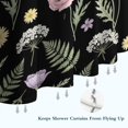 thumbnail image 6 of Pioneer Flower Floral Print Pattern Shower Curtain 36"x72", Bathroom Decorative Shower Curtain Set with 12 Hooks, Waterproof Washable, 6 of 6