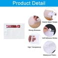 thumbnail image 4 of Uxcell 4.5x6" Clear Packing List Envelope, 100 Pack Self-Adhesive Side Loading Invoice Label Pouch Sleeves, 4 of 6
