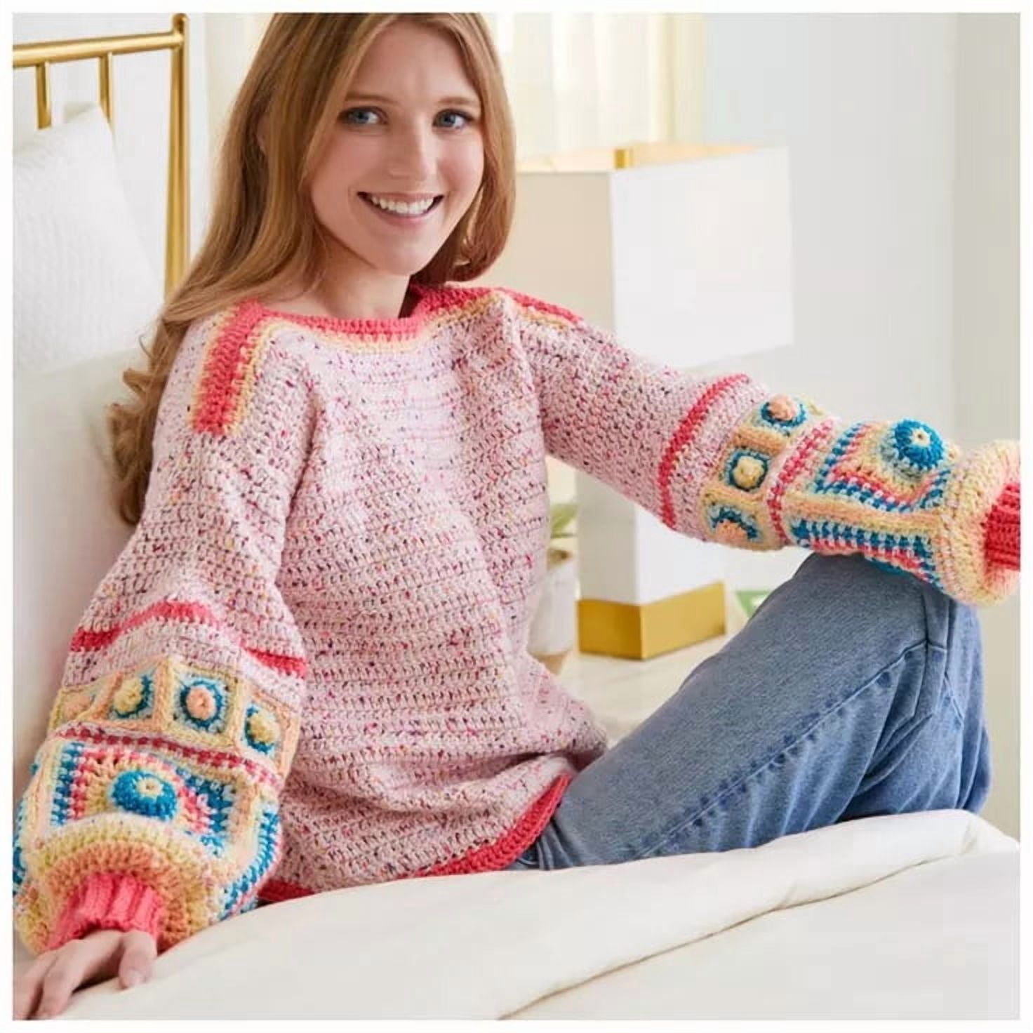 I Love This Yarn Print, Medium Weight 100% Acrylic Yarn, 252 Yards
