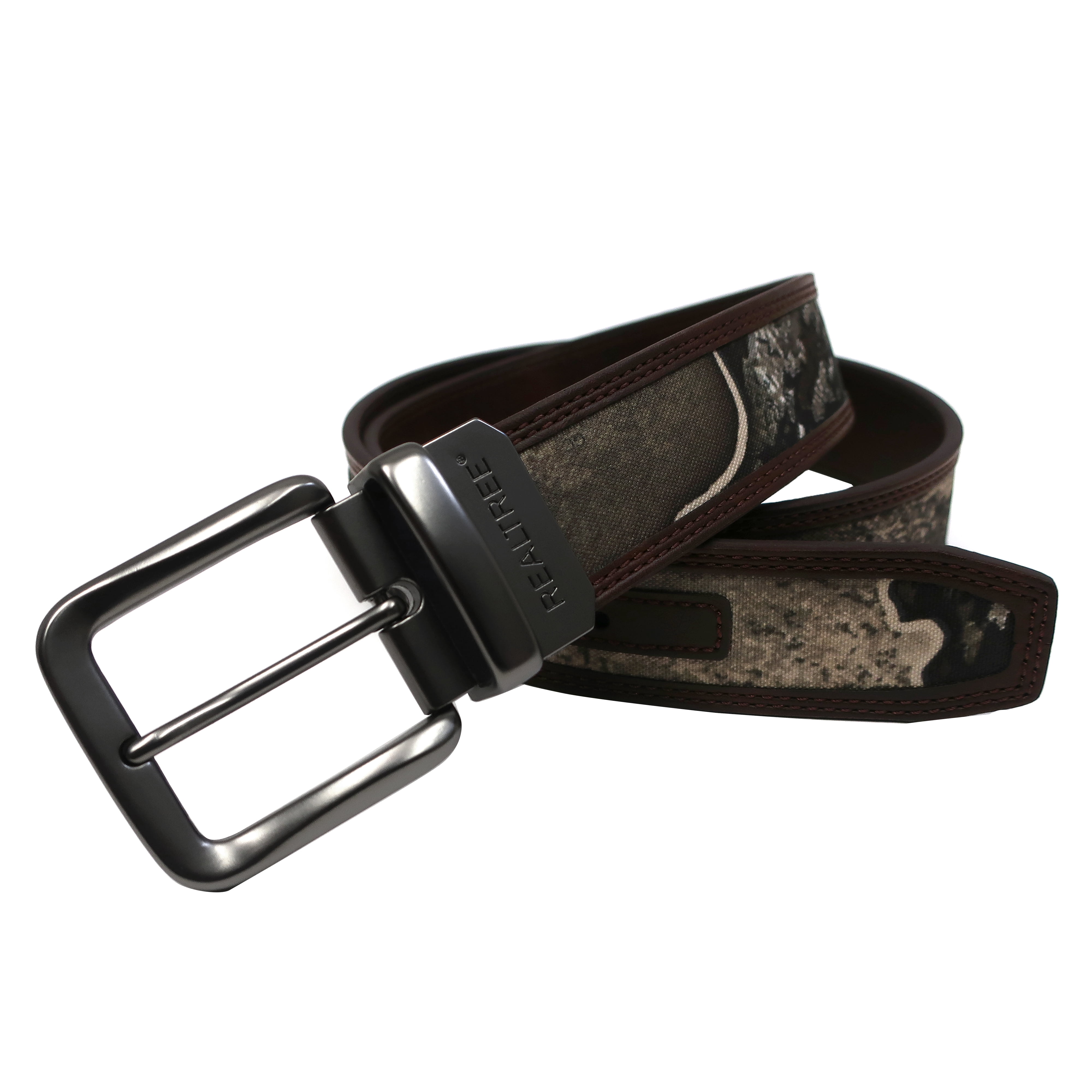 Realtree Men's Excape to Brown Reversible Belt Size S/M