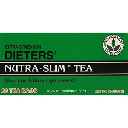 extra strength dieters' nutra-slim tea triple leaves brand - 20 tea