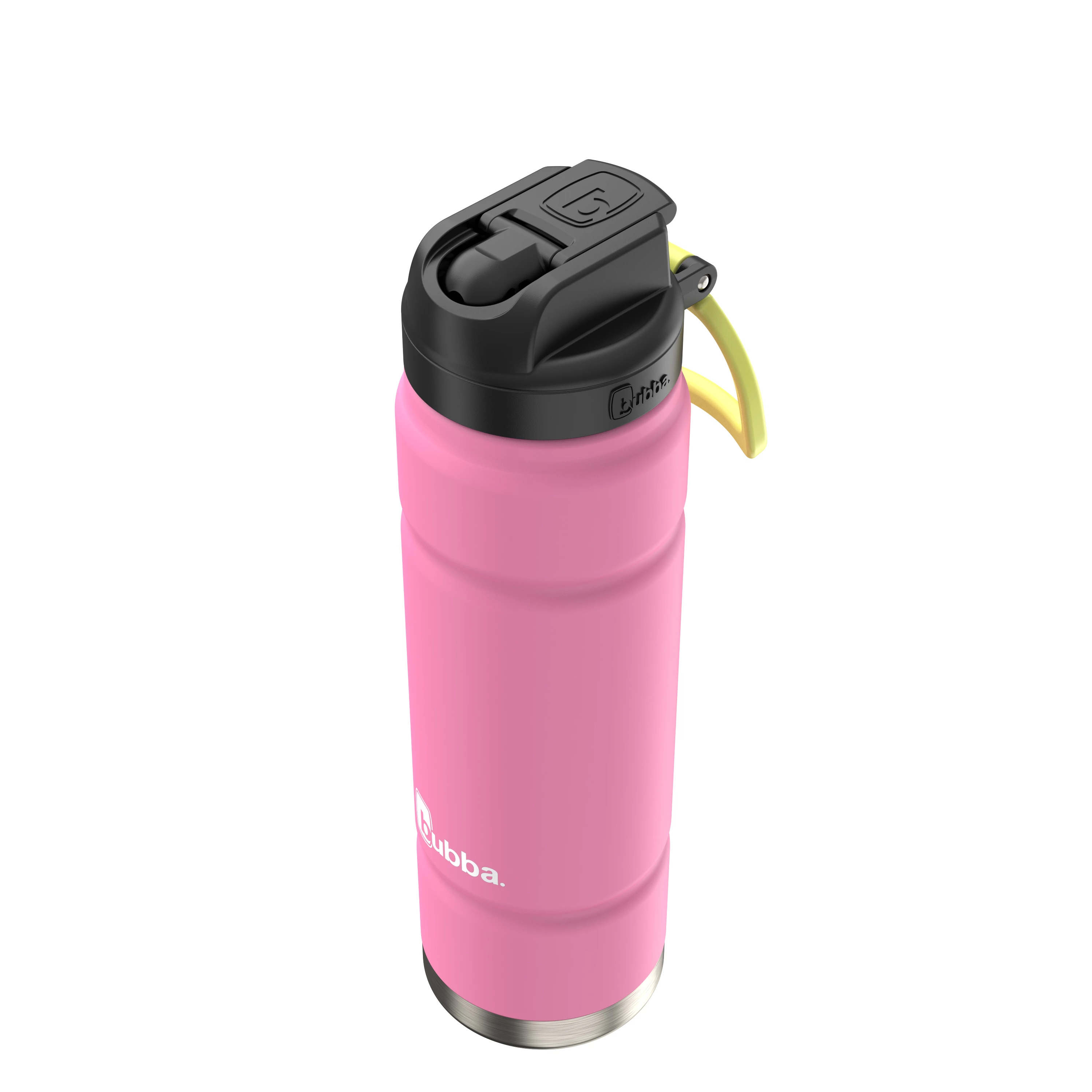bubba Trailblazer Stainless Steel Water Bottle with Straw Lid, 24 oz (709 mL), Vacuum-Insulated, Azalea