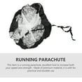 thumbnail image 3 of WRISTBIQUE Football Resistance Training Chute Black for Sprint Running Equipment 1Pack, 3 of 8