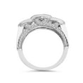 thumbnail image 2 of 1ct Vintage 3-Stone Halo Diamond Ring 10K White Gold, 2 of 3