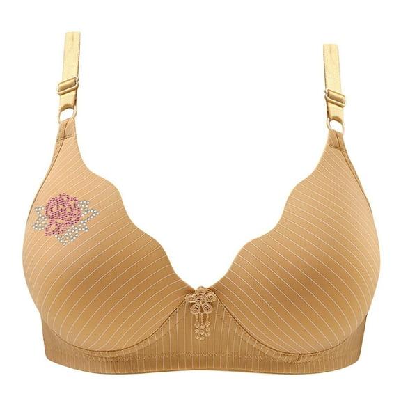 ZKCCNUK Plus Size Bras for Women Comfortable Breathable Bra Underwear No Rims Everyday Bras Size S-XL
