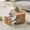 Coffee Table Style5, variant on Hi loPres 31.4" Square Modern Coffee Table with Stainless Steel Storage Box, White Faux Marble Texture Low Center Tea Desk for Living Room, Apartment