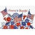 thumbnail image 2 of Zaman, Farida 24x17 White Modern Wood Framed Museum Art Print Titled - America the Beautiful I, 2 of 4