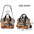 thumbnail image 3 of Insulated Crossbody Lunch Bag 10L Lunch Tote with Adjustable Shoulder Strap for Work Office Picnic Cute Pomeranian Dog and Pumpkins, 3 of 6