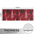 thumbnail image 5 of Kitchen Rugs Sets Of 2,Red Christmas Tree and Snow Pattern Anti Fatigue Kitchen Mat Rugs Non Slip Washable,Decorative Kitchen Floor Mats for Kitchen,Sink,Laundry,17"X47", 5 of 5