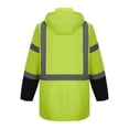 thumbnail image 2 of 3C Products ANSI/ISEA 107-2020 Class 3 Heavy Duty Safety Green Parka Jacket with Quilted Insulation & Black Bottom - SAJ7110-L, 2 of 5