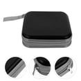 thumbnail image 4 of Hemobllo Portable Black CD Storage Case with Zipper, Large Capacity Disc Organizer for DVDs, CDs, and Discs, 4 of 8