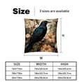 thumbnail image 5 of Crow Velvet Throw Pillow Covers Set of 2 - Unique Patterns, 16x16/18x18/20x20 Inches,for Home Decor, Sofa, Bed - Pillow Inserts Included, 5 of 6
