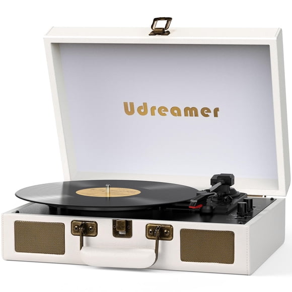 Maleta Udreamer para reproductor de discos de vinilo con Bluetooth y altavoz