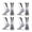 4 Pairs/White, variant on QCWQMYL Men's Grip Soccer Socks 4 Pairs Non Skid Grippy Hospital Training Sock Gear up One Size