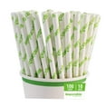 thumbnail image 2 of Eco-Friendly 10 inch Biodegradable White Paper Straw (FSC-certified), 2 of 2