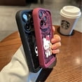 thumbnail image 3 of 2024 Sanrio Hello Kitty Kuromi Case for iPhone 12 Pro XS Max 13 Mini SE 8 7 14 Plus XR 15ProMax 11 Pro Square Liquid Soft Cover LXY, 3 of 7