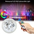 thumbnail image 2 of 10 Submersible Underwater Night Lamp For Fish Tank Pond Swimming Pool Ip65 Waterproof Battery Led Remote RGB Light, 2 of 6