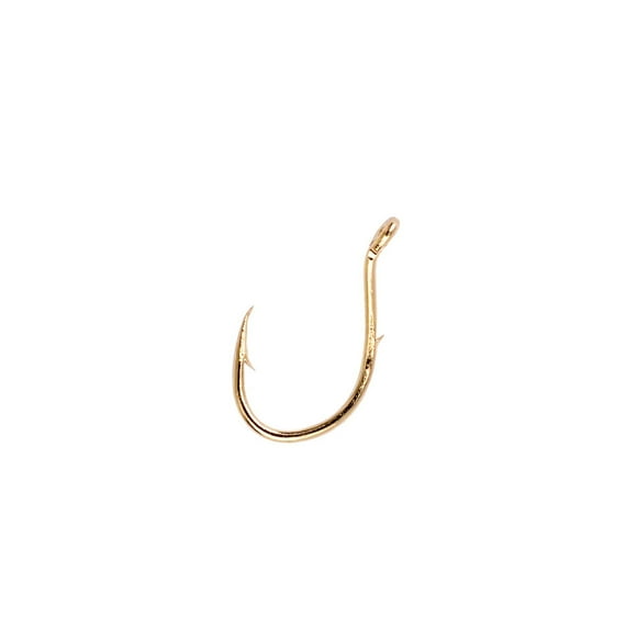 Eagle Claw Q038AH-10 Salmon Egg Bait Holder Hook, Gold, Size 10, 10Pk, Salmon egg biat holder hook, g