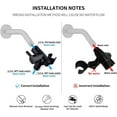 thumbnail image 7 of Solid Metal Shower Arm Diverter with Holder for Hand Held Showerhead and Fixed Spray Head, G 1/2 3-Way Bathroom Universal Diverter System Replacement Part (Oil Rubbed Bronze), 7 of 7