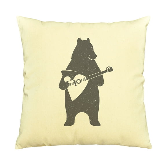 Bear's standing to play music Printed Cotton Pillows Case VPLC_03