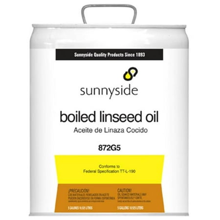 Sunnyside Corporation 5GAL Boiled Linseed Oil (Best Way To Apply Linseed Oil)