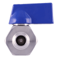 thumbnail image 4 of ARITA Mini Ball Valve, Stainless Steel 304 Reduced Port 1000PSI for Water, Oil & Gas, Male/Female NPT, Blue Handle size: 1/8" Male&Female, 4 of 5