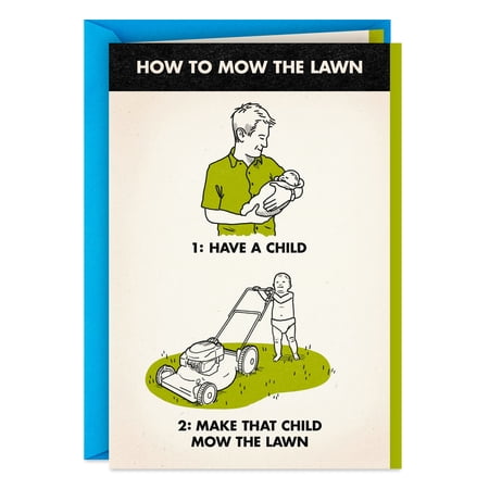 Hallmark Shoebox Funny Father's Day Card (How to Mow the Lawn)