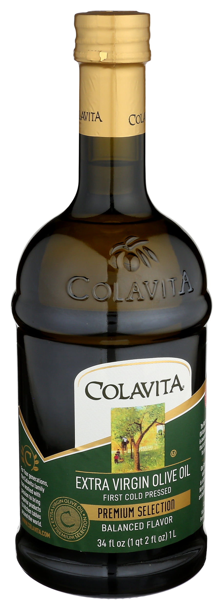Pack of 6, Colavita Premium Selection Extra Virgin Olive Oil, 34 fl oz