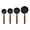 A #2, variant on Stainless Steel Measuring Cups Set with Wooden Handle | 1 Cup, 1/2, 1/3, 1/4 Cup Sizes | Double Scale Engraved | Baking & Cooking Utensils