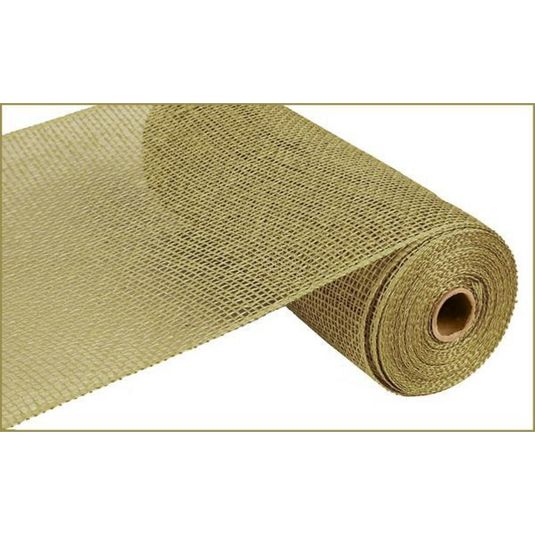 Poly Burlap Mesh Moss Green 10