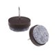 thumbnail image 1 of Almohadillas de fieltro para muebles, protectores de patas de silla y mesa, 24 mm de diámetro, marrón, 26 piezas, 1 of 5