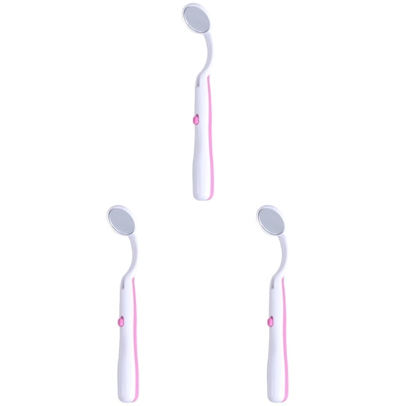 LED Dental Mirror with Light, 3pcs Oral Inspection Tool for Teeth, Gums & Tongue