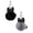 Black+Grey, variant on Cute Cat Keychain with Pom Poms, Durable & Lightweight Key Chain Pendant for Purse Backpack Zipper