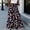 *Black^, variant on U Women's Floral Printed Drawstring Elastic Waist Maxi Skirt with Pockets ,Casual Summer Long Skirt Black#,Womens Plus XXL