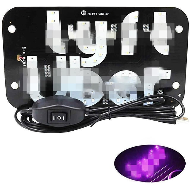 Ride Share Led Sign Decor Car Iluminado Window Decor Encendedor Gancho Intermitente Con Ventosa E Inversor De Cargador Usb Para Automóvil Speravity VI011415-00