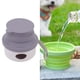 thumbnail image 1 of Cuenco Plegable Para Perros, Cuenco De Viaje De Silicona De 150 Ml, Plato De Riego Portátil Para Alimentación De Mascotas Con Dispensador De Bolsas Para Excrementos Para Viajes,, 1 of 7