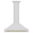 thumbnail image 2 of ZLINE 36 ZLINE Autograph Edition Stainless Steel Range Hood with Stainless Steel Shell and Gold Handle (KB4SNZ-36-G), 2 of 5