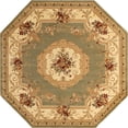 thumbnail image 2 of Rugs.com Chateau Collection Rug – 8' Octagon Green Medium Rug Perfect For Living Rooms, Kitchens, Entryways, 2 of 8
