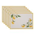 thumbnail image 1 of Design Imports CAMZ11728 Set de Table Imprimé Lemon Bliss - Lot de 6, 1 of 2