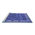 thumbnail image 2 of Ahgly Company Machine Washable Indoor Rectangle Oriental Blue Industrial Area Rugs, 7' x 10', 2 of 4